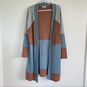 Entro Color Block Cardigan